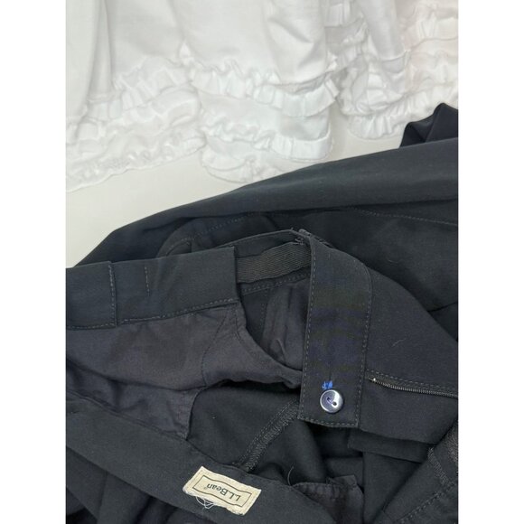 L.L.Bean Women's Black Dress Pants Medium Tall 14 100% Polyester - Picture 5 of 7